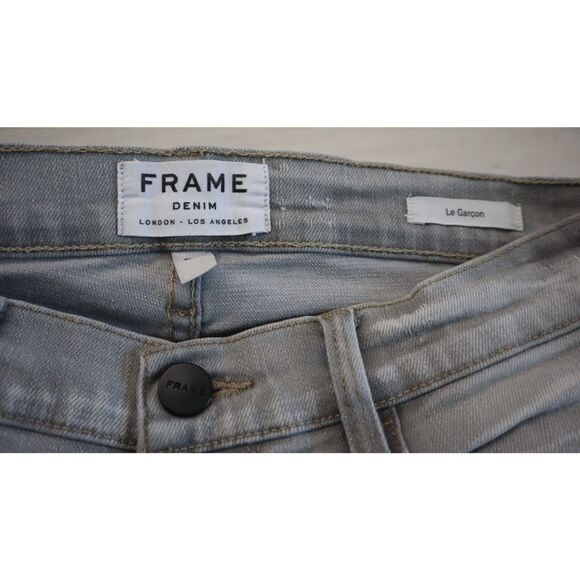 Frame Denim Le Garcon LGJ795 Women's Sz 25 Gray Kensington Denim Jeans $220 - Picture 3 of 8